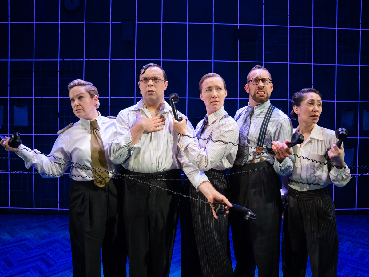 the five cast members of Operation Mincemeat